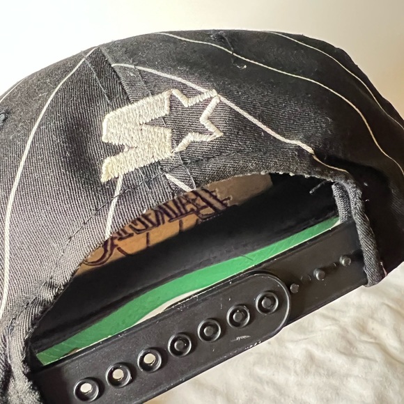 Vintage Pinstripe Starter Lakers Snapback Hat - Picture 3 of 4